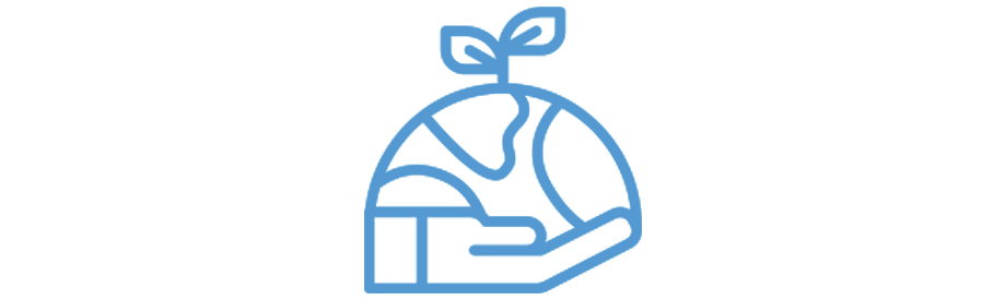 Earth in a hand icon