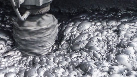 Flotation mining process.